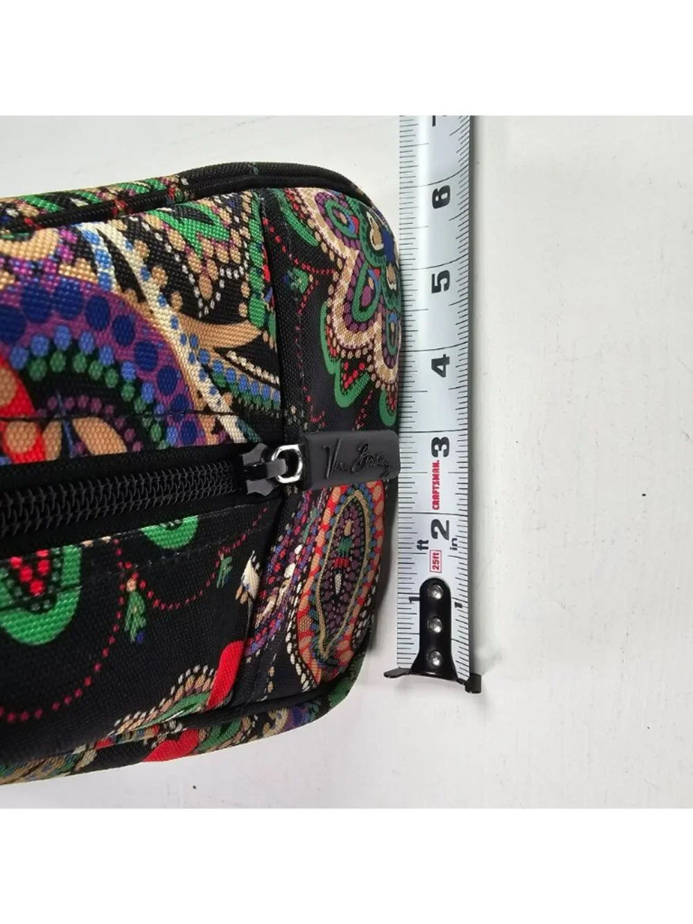 Vera Bradley Insulated Lunch Bag Zip Closure ID Card 8x7x6